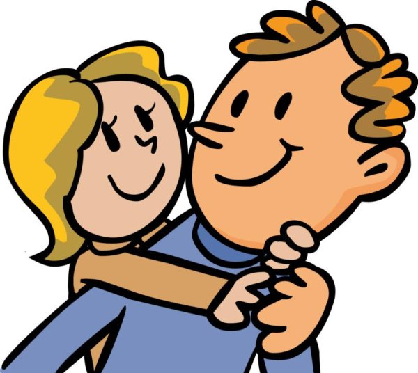 Папа и дочка на прозрачном фоне