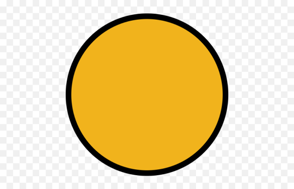 Эмодзи желтый круг