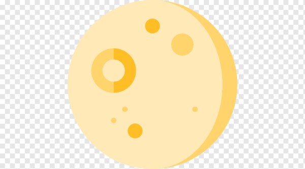 Стикер круг оранжевый