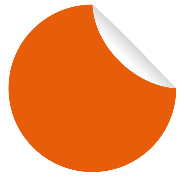 Смайлик оранжевый круг