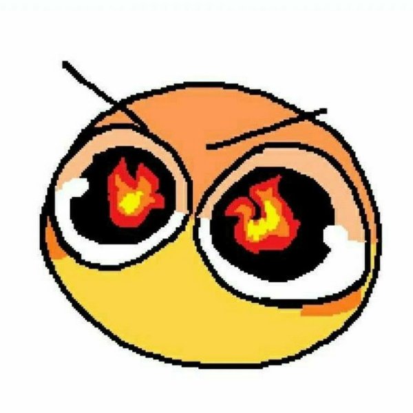 Страшные глаза и рот без фона