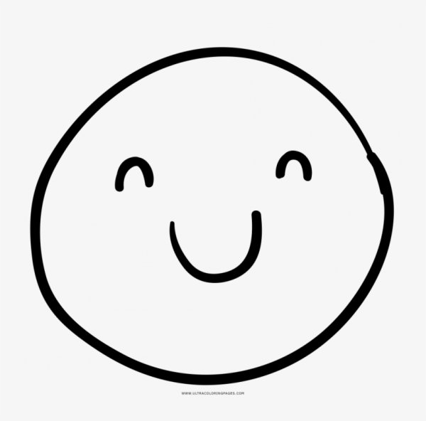 Смайлик черно белый