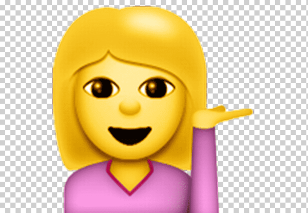 Смайлик девушка