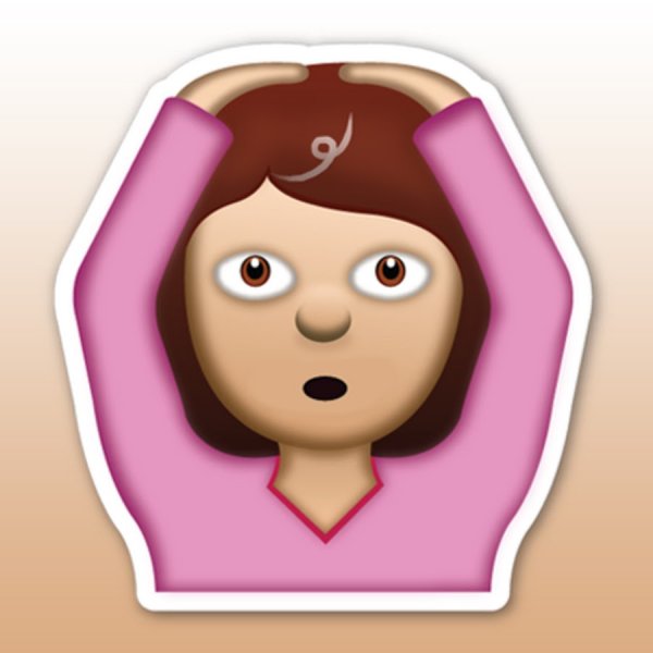 Смайл девочка с поднятыми руками