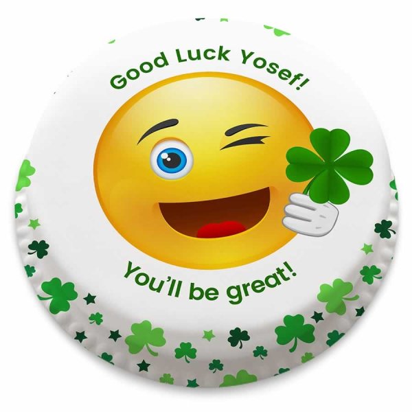 Смайлик с пожеланием удачи