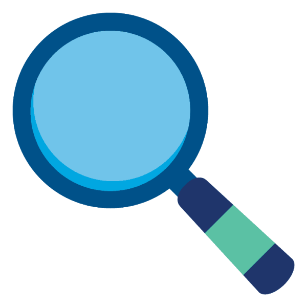 Смайлик с лупой