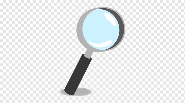 Стикер увеличительная лупа