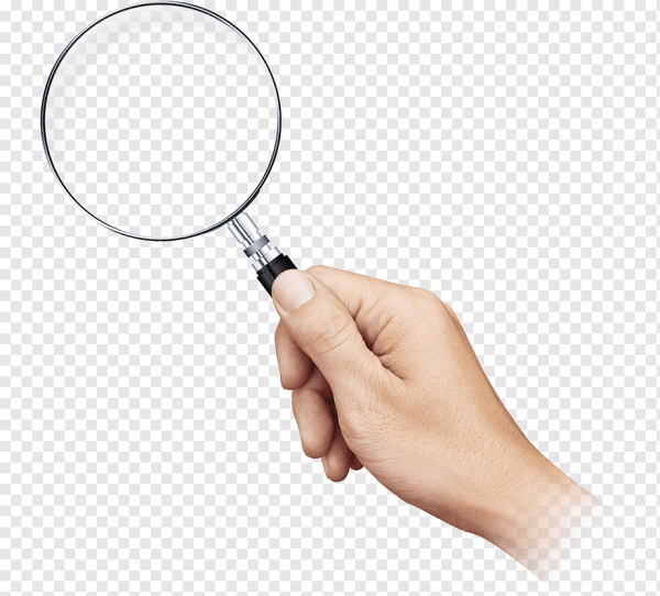 Рука с лупой