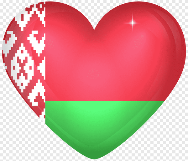 Флаг Белоруссии сердце