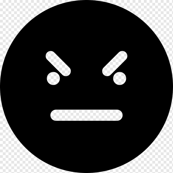 Черный смайлик