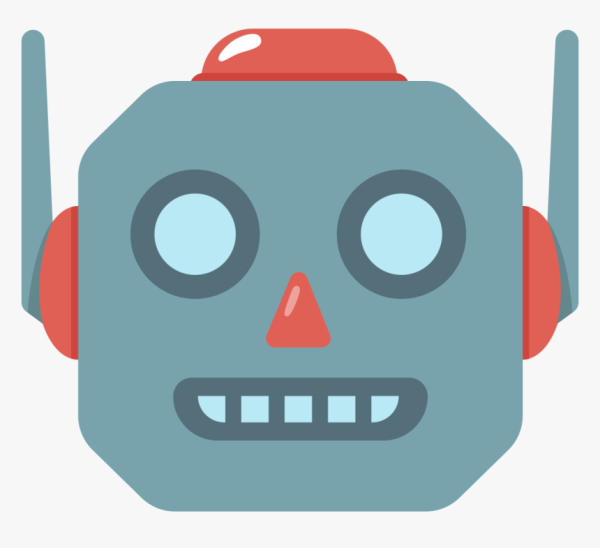 Голова мультяшного робота