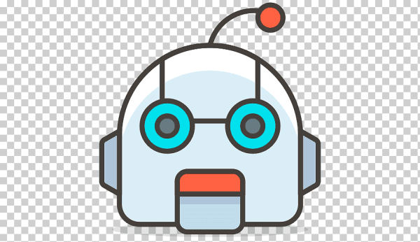 Голова робота мультяшная