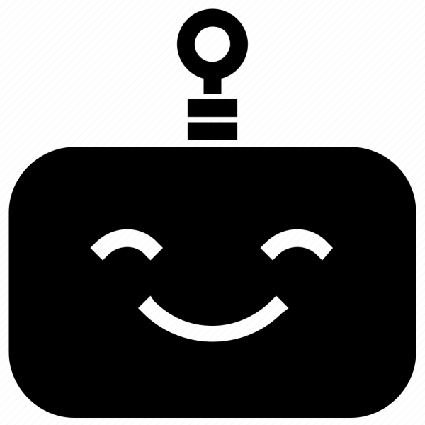 Иконка улыбка робот