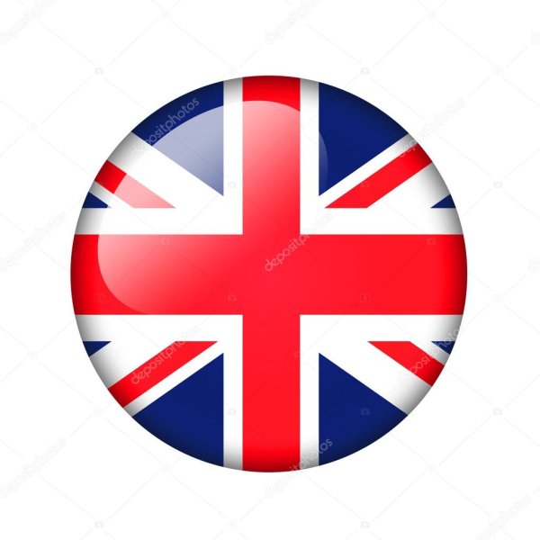 Английский флаг в круге