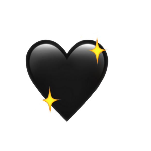 ЭМОДЖИ Хеарт Блэк