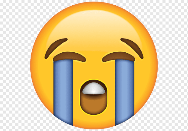 Смайлик улыбка со слезой