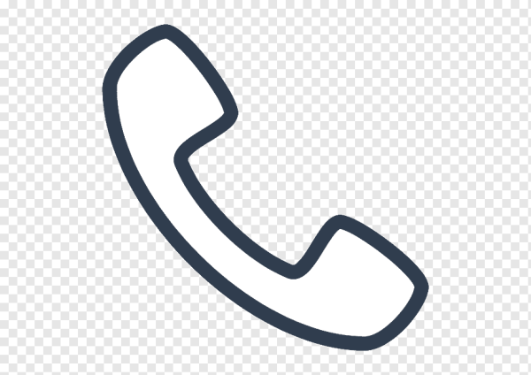 Значок телефона белый