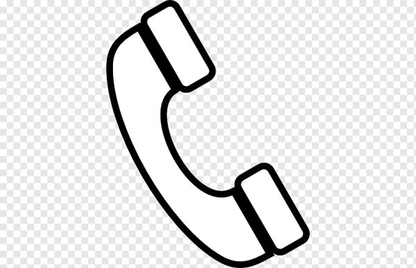 Значок трубки белый