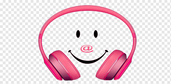 Наушники розовые рисунок