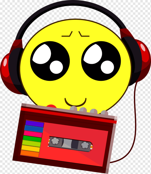 Смайлик в наушниках