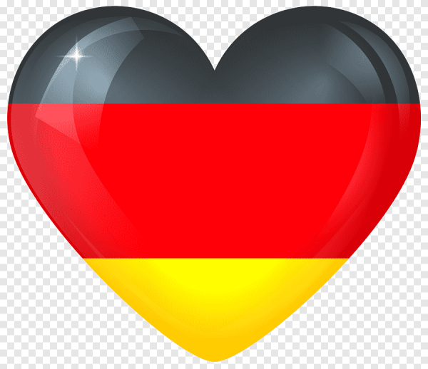 Немецкий флаг сердечко