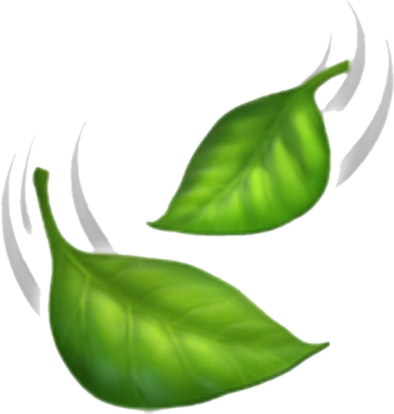 Смайлик листочек