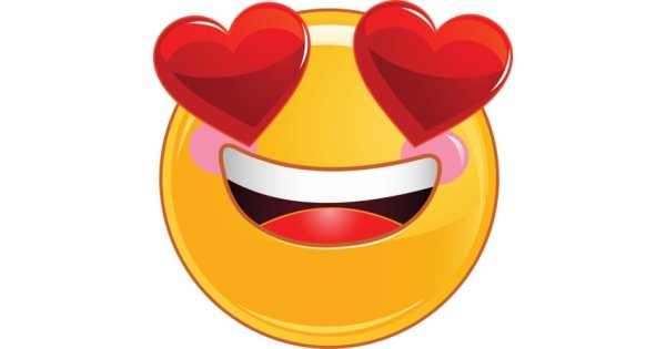 Смайлик с влюбленными глазами