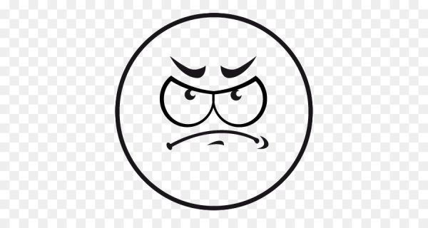 Эмоции смайлики черно белые