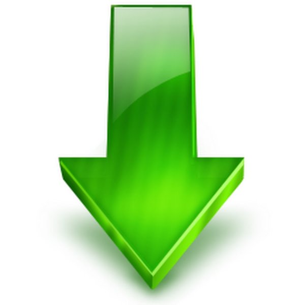 Зеленая стрелка роста