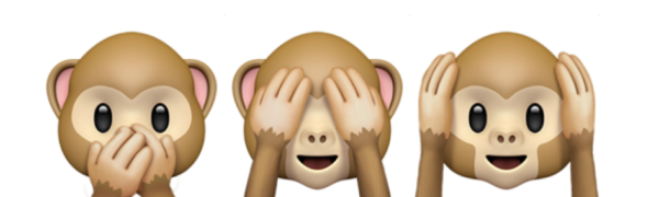 ЭМОДЖИ обезьяна с закрытыми глазами