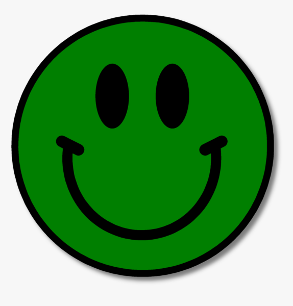Зеленый смайлик