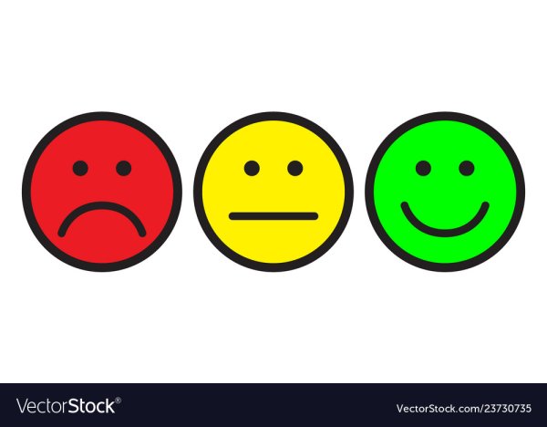 Смайлы зеленый желтый красный