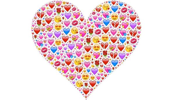 Сердце из сердечек