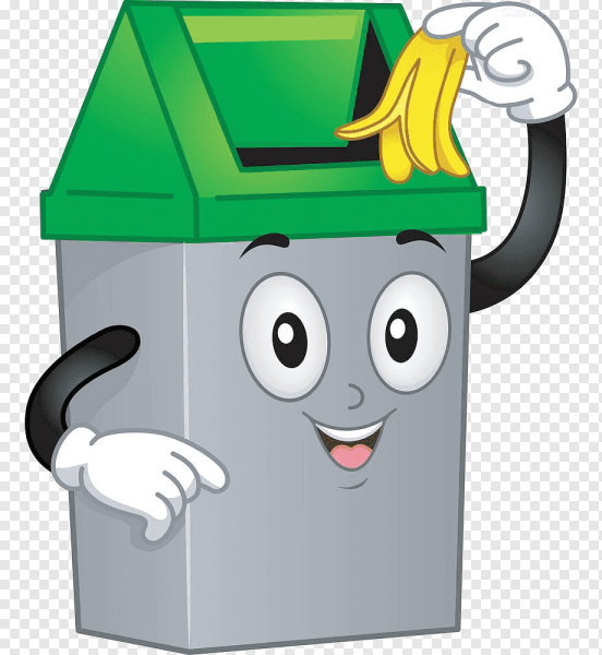 Мусорный бак мультяшный