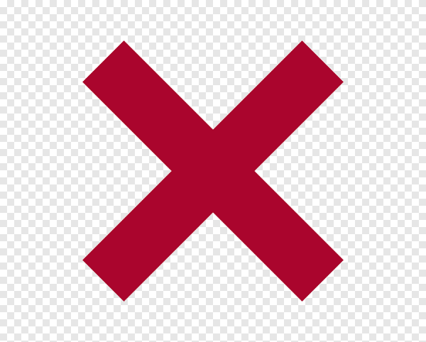 Красный крестик