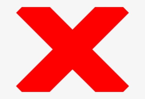 Эмодзи красный крест