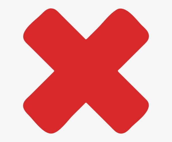 Красный крестик