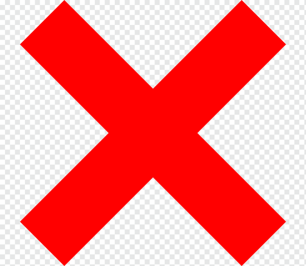 Красный крест запрещено