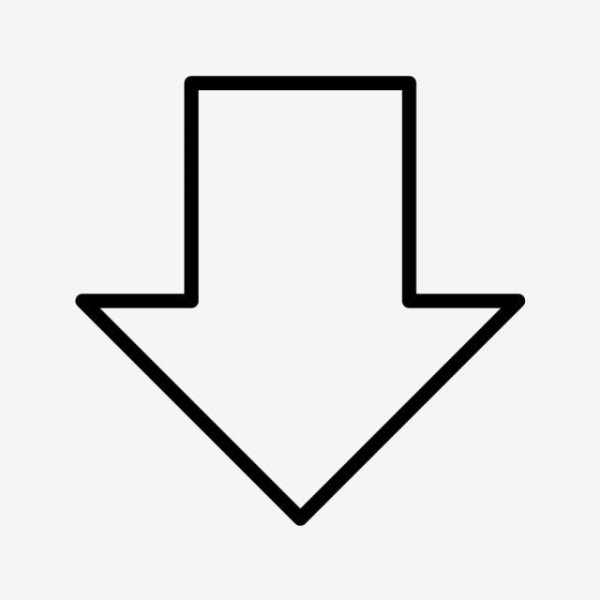 Белая стрелка вниз