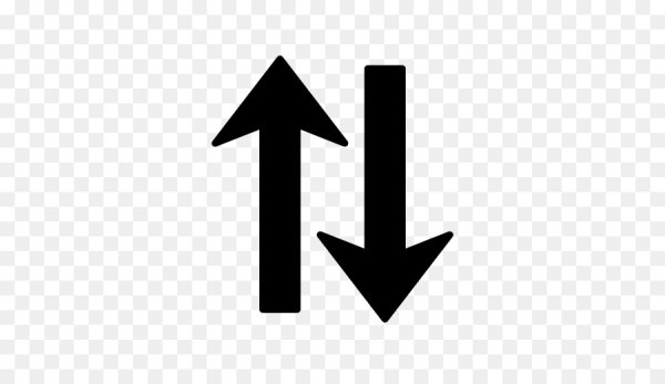 Стрелка сверху