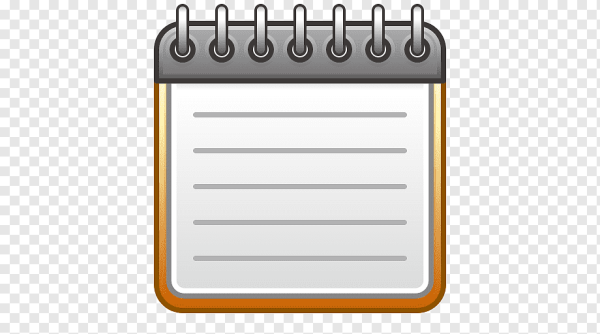 Эмодзи блокнот с ручкой