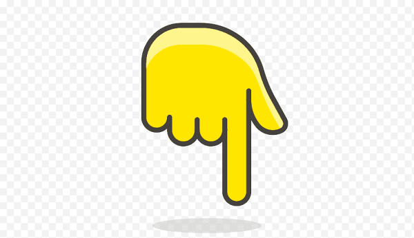 Палец указатель вниз