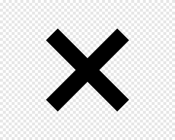 Значок крестик в квадрате