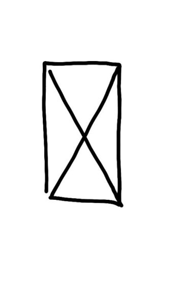 Символ крестик в прямоугольнике