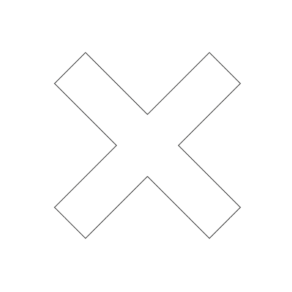 Белый крестик на прозрачном фоне