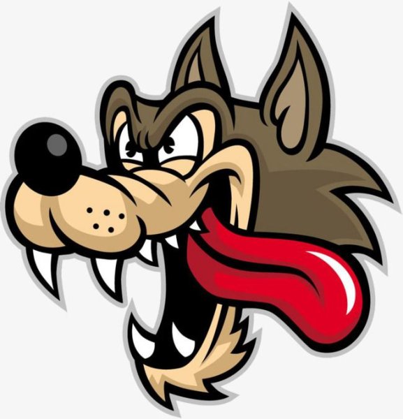 Волк стикер