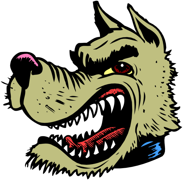 Злая морда собаки