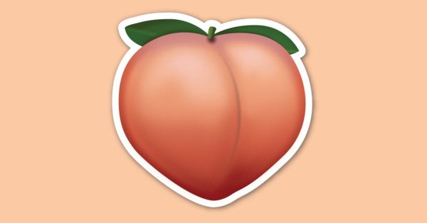 Персик эмодзи