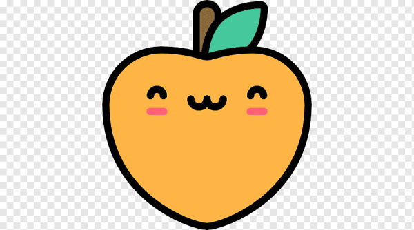 Персик стикер фрукт