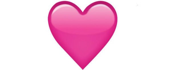 Розовое сердце из ВК